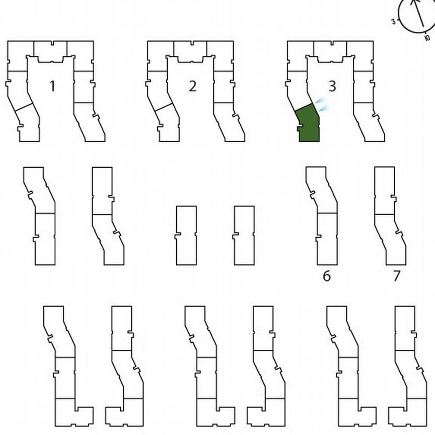 3-к. квартира, 62 м², 1/3 эт.