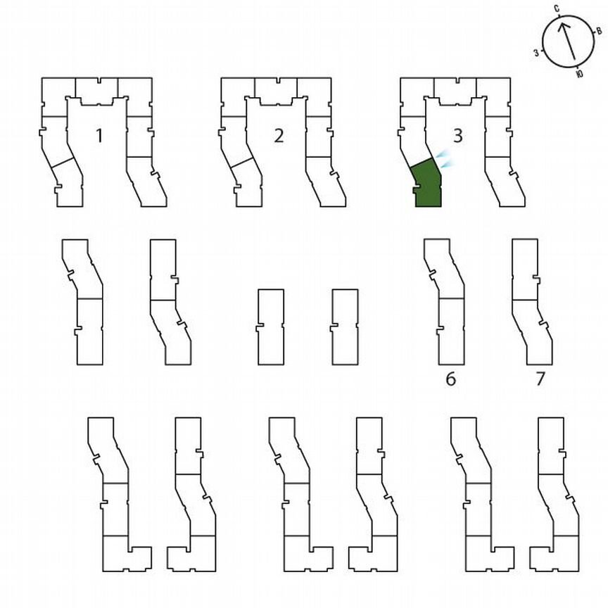 3-к. квартира, 62 м², 1/3 эт.