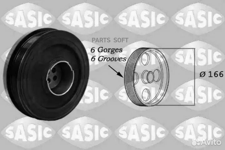 Sasic 2156054 Шкив коленвала Bmw