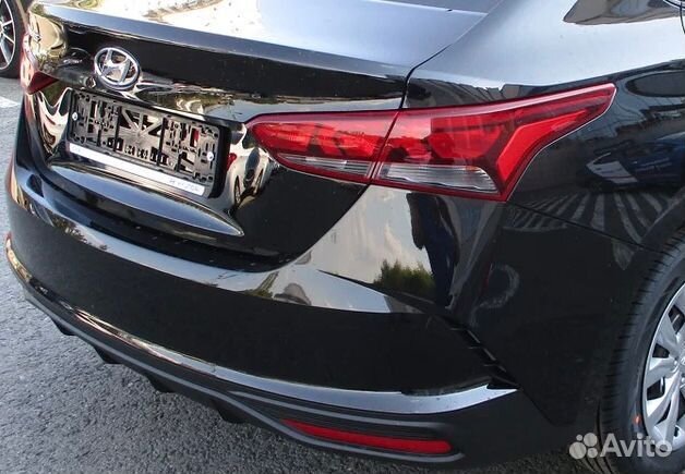 Задний бампер hyundai solaris 2 рест 2020-2023