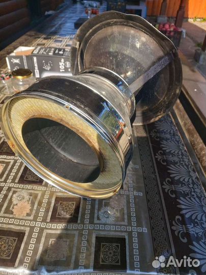 Зонтик нержевейка для трубы камина размер 20/30 см