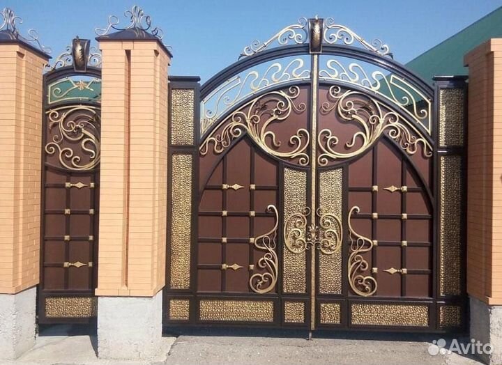 Ворота кованые под ключ
