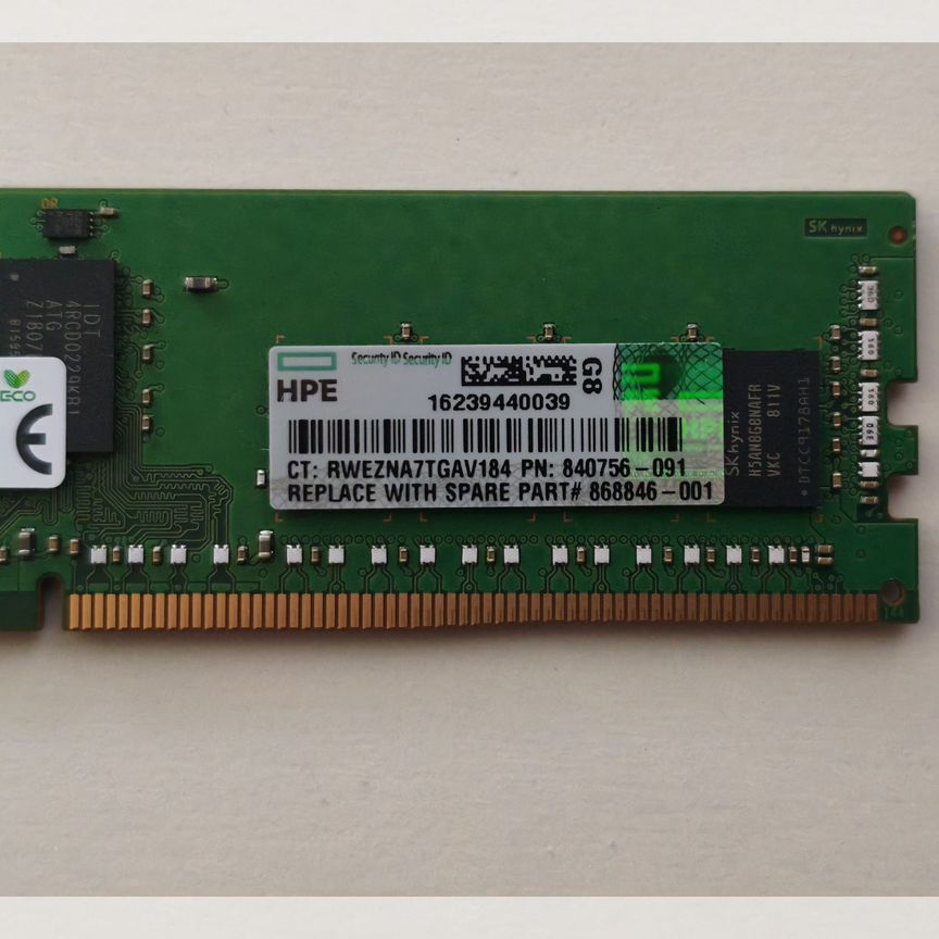 [840756-091] Новые 16 Gb 2666 Rdimm Hpe Склад 36 Шт 840756-091