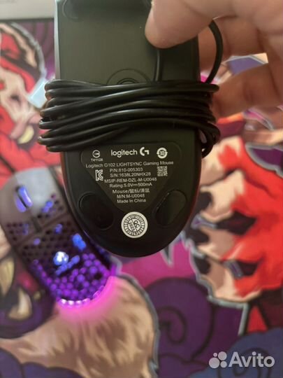 Игровая мышь logitech g102