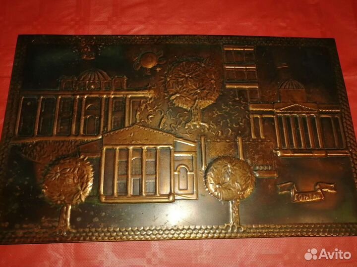 Панно настенное медное