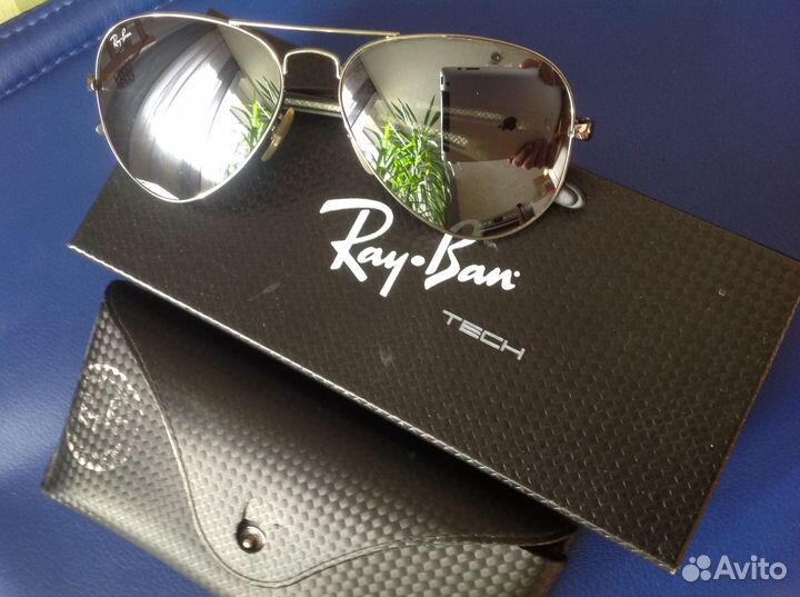 Солнцезащитные очки Ray-Ban Tech Carbon зеркальные