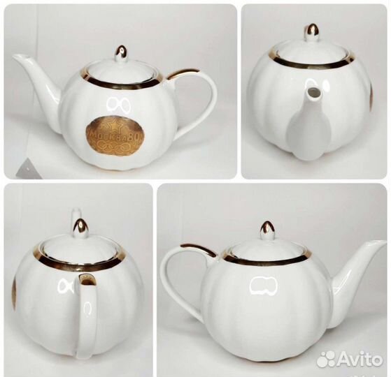 Чайный сервиз « Олимпиада 80» костяной фар Дулево