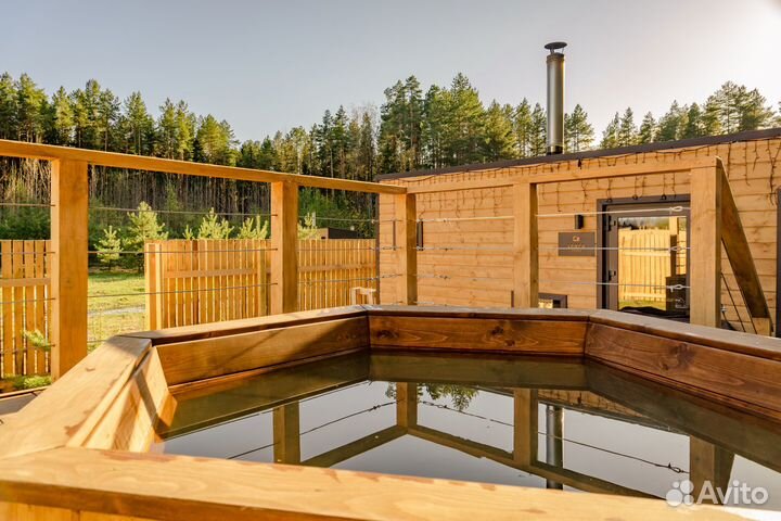 Баня на дровах с чаном