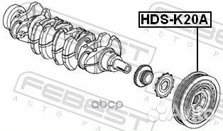 Шкив коленвала honda accord K20A/K24A/K20B 02