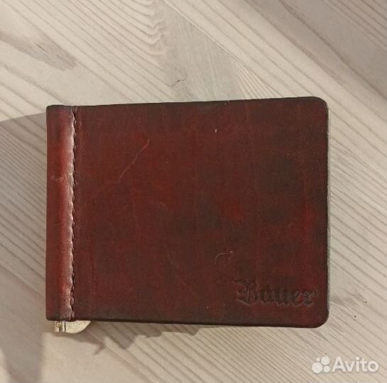 Зажим для денег кожа