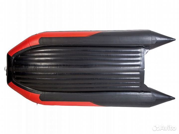 Надувная лодка gladiator E450PRO черно/красная