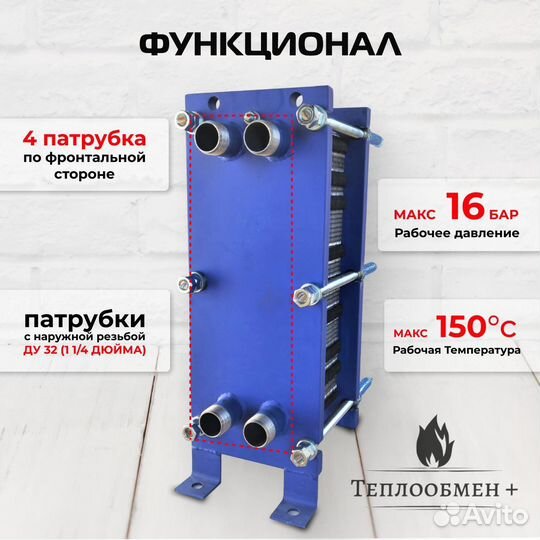 Теплообменник SN 04-55 для отопления 660 м2 66кВт