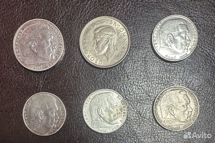 Монеты Серебро Европа