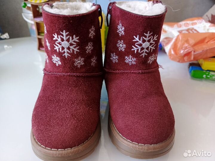 Сапожки зимние для девочки 24 размер Tombi