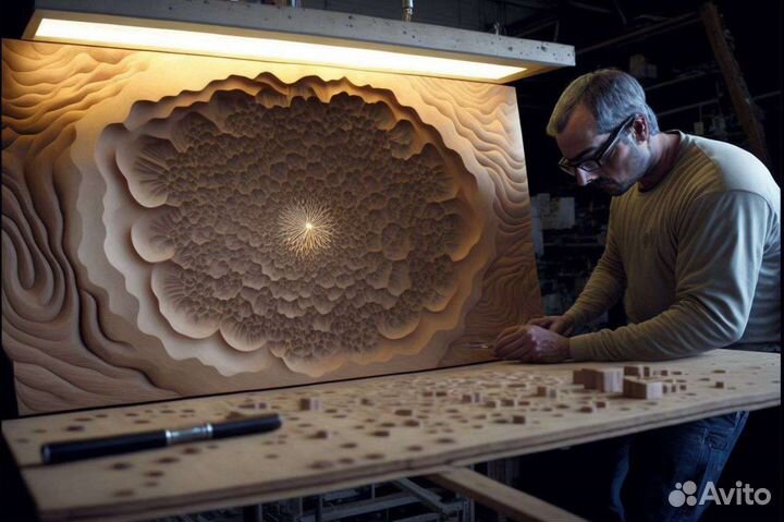 Резьба по дереву, фрезеровка чпу и 3д