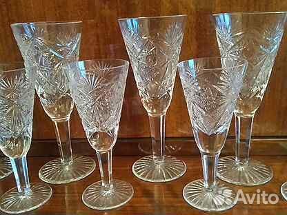 Винтаж: Хрустальные бокалы, рюмки СССР