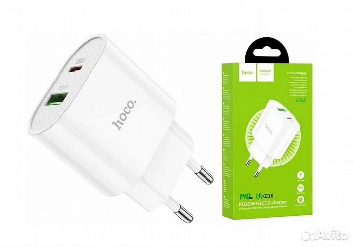 Сетевое зарядное устройство Hoco C95A 20 Вт