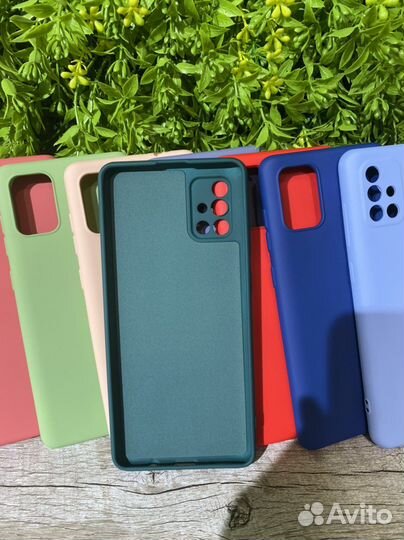 Чехол силиконовый Samsung A71