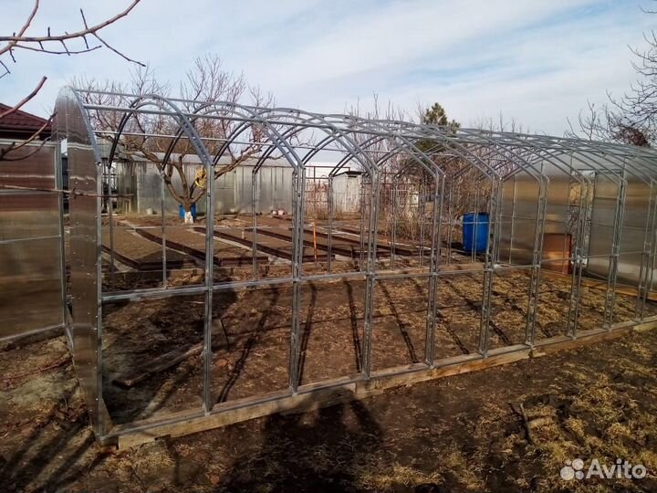 Теплица прямостенная 4х4, 4х6, 4х8, 4х10м