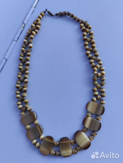 Бусы СССР Тигровый глаз