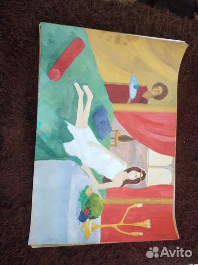 Картины акварель