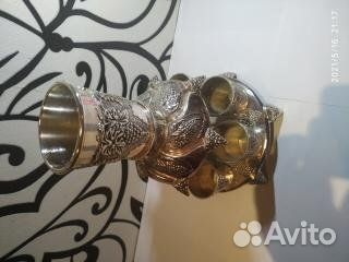 Старый винный сервиз металл