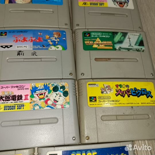 Картриджи для Super Nintendo Famicom