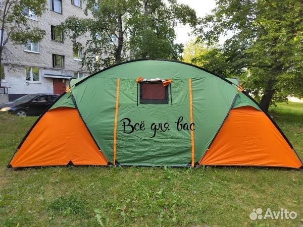 Летняя палатка полусфера с тамбуром