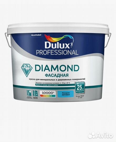 Dulux Фасадная Гладкая - краска по бетону