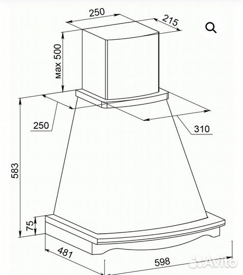 Кухонная вытяжка Vialona Cappe (Италия)