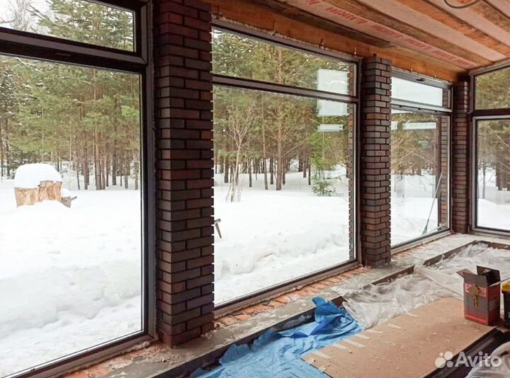 Пластиковые окна. Остекление коттеджей