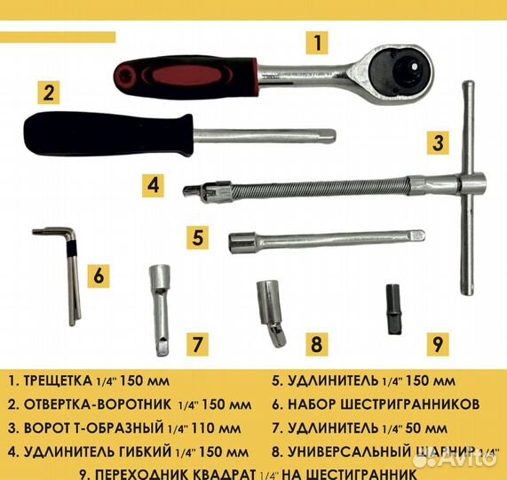 Набор инструментов 46 предметов