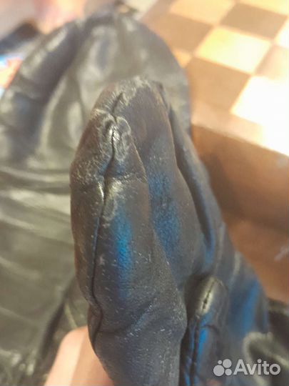 Перчатки кожаные