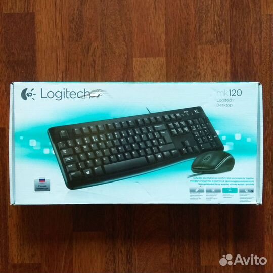 Клавиатура и мышь Logitech mk120 новые