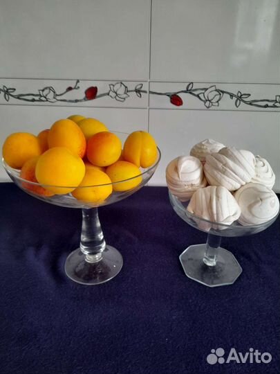 Ваза для фруктов на ножке СССР
