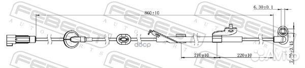 Датчик abs перед лев mitsubishi lancer CY,CZ#