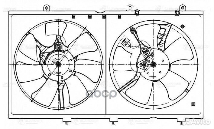 Вентилятор радиатора mitsubishi lancer IX 03- L