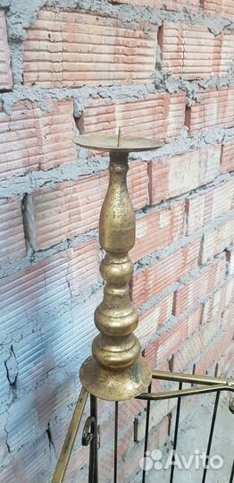 Подсвечники, поднос (ротанг )