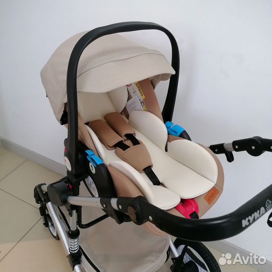 Коляска 3в1 Кука 1 бежевый