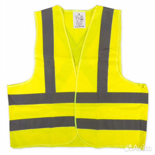 Жилет аварийный размер L со светоотражающими элеме