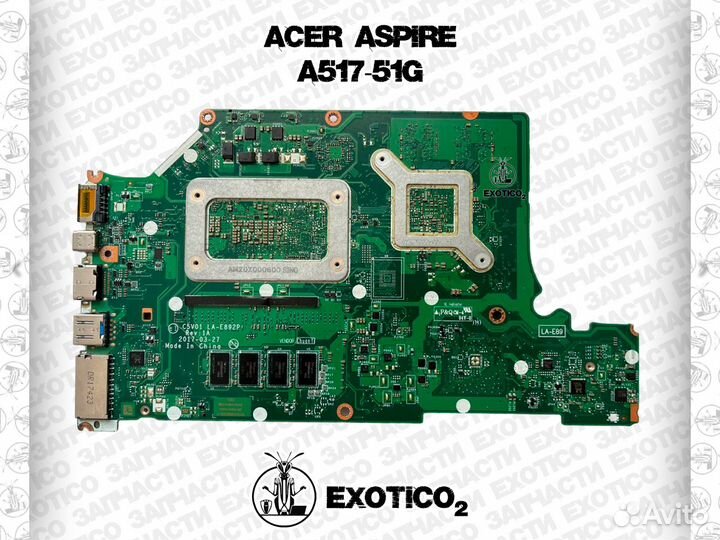 Acer A517-51G Материнская плата i7-8550U LA-E892P