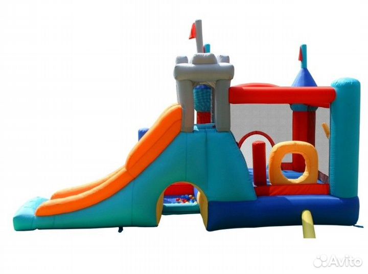 Надувной батут Happy Hop 9021N (Цитадель 3 в 1)