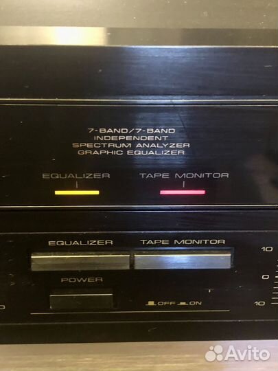 Pioneer GR-X520, эквалайзер, 7 полос, Япония, 1987