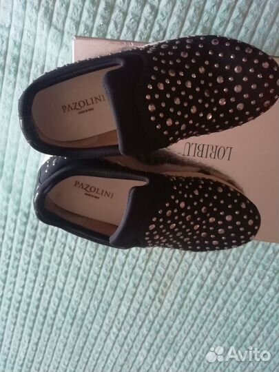 Лоферы, текстиль. Италия