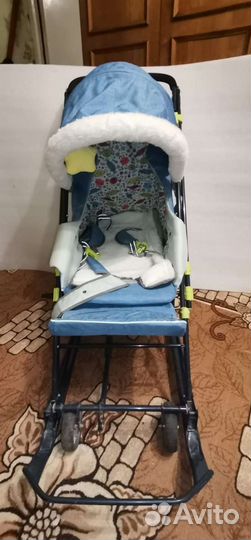 Детские санки коляска ника 7-7