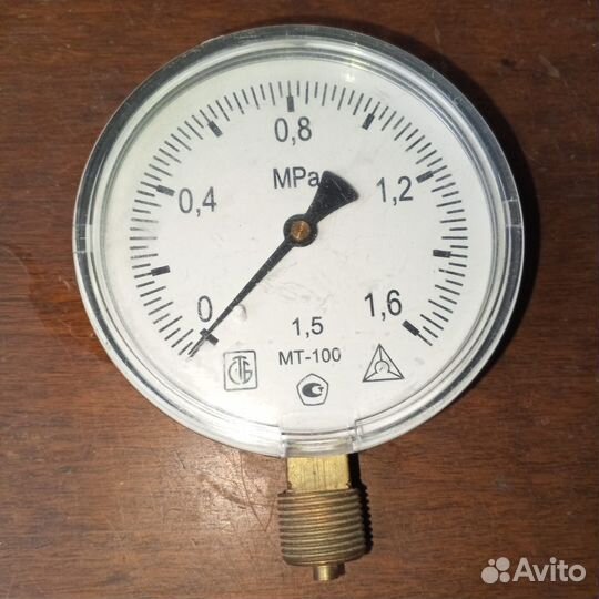 Манометр мт100 1,6 мпа, 1/2