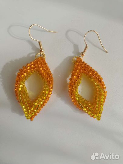 Серьги из бисера