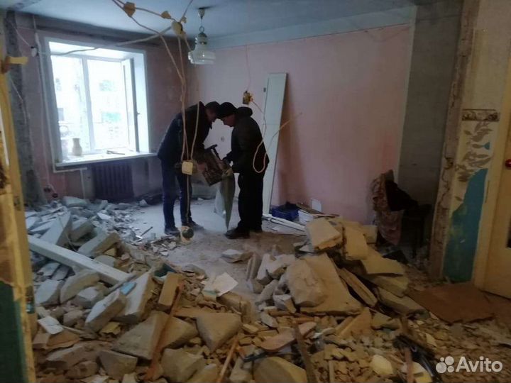 Вывоз мусора, демонтаж, разнорабочие