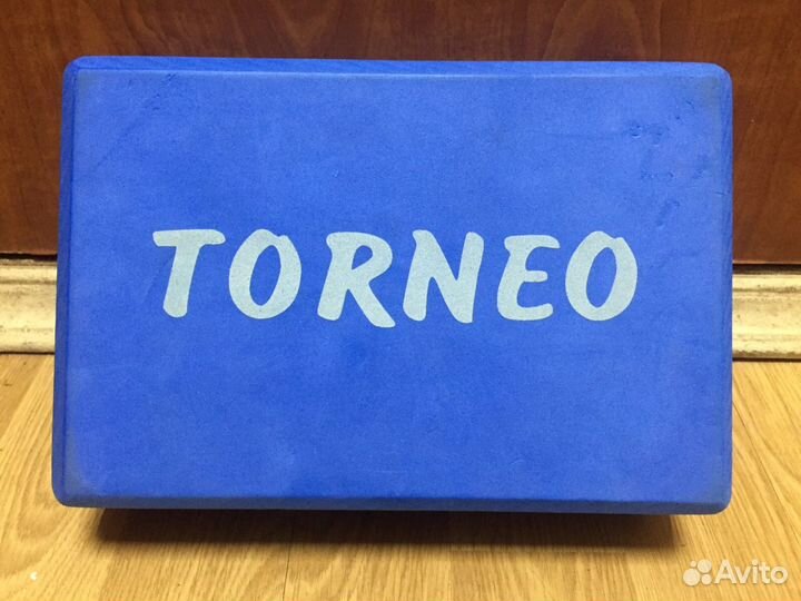 Блок для йоги синий torneo