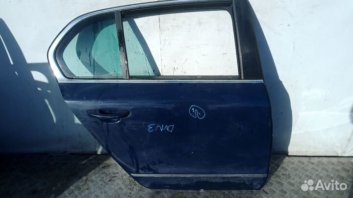 Дверь задняя правая skoda superb 2 2008